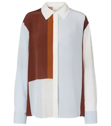 SIR. Marais colorblocked silk shirt | Thumbnail 1