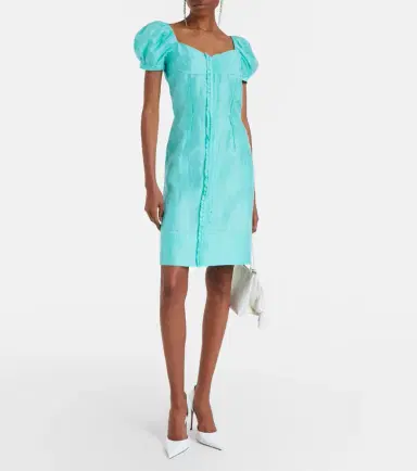Shushu/Tong Linen-blend midi dress | Thumbnail 4 Shushu/Tong Linen-blend midi dress | Thumbnail 4