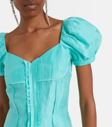 Shushu/Tong Linen-blend midi dress | Thumbnail 5 Shushu/Tong Linen-blend midi dress | Thumbnail 5