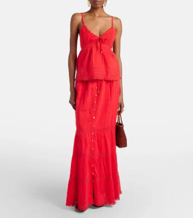 Melissa Odabash Beatrice cotton and linen top | Thumbnail 4