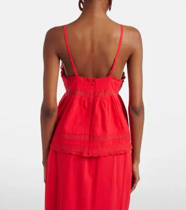 Melissa Odabash Beatrice cotton and linen top | Thumbnail 5