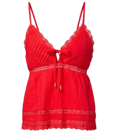 Melissa Odabash Beatrice cotton and linen top | Thumbnail 1