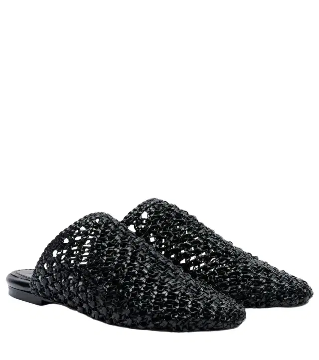 Mallorca woven leather mules