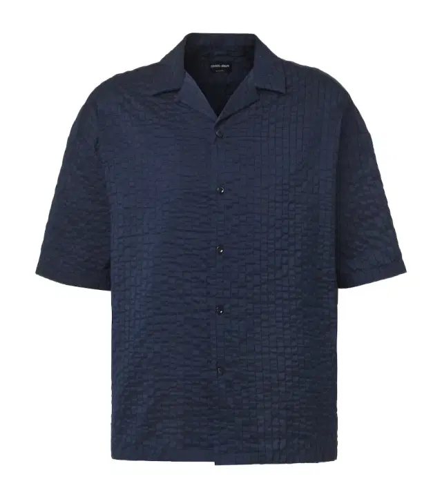 Seersucker bowling shirt