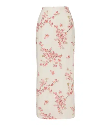 Agua by Agua Bendita Lirica Paraiso linen maxi skirt | Thumbnail 1