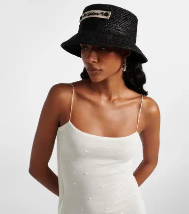 Jacquemus Le Bob Plage raffia bucket hat | Thumbnail 4