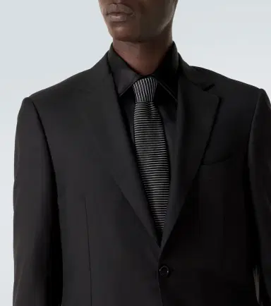 Giorgio Armani Striped silk tie | Thumbnail 3 Giorgio Armani Striped silk tie | Thumbnail 3