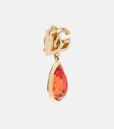 Dolce & Gabbana DG crystal-embellished clip-on earrings | Thumbnail 4