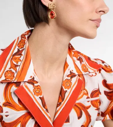 Dolce & Gabbana DG crystal-embellished clip-on earrings | Thumbnail 6
