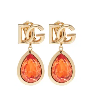 Dolce & Gabbana DG crystal-embellished clip-on earrings | Thumbnail 1