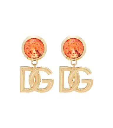 Dolce & Gabbana DG embellished clip-on earrings | Thumbnail 1