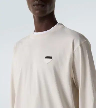 Prada Layered cotton jersey T-shirt | Thumbnail 3