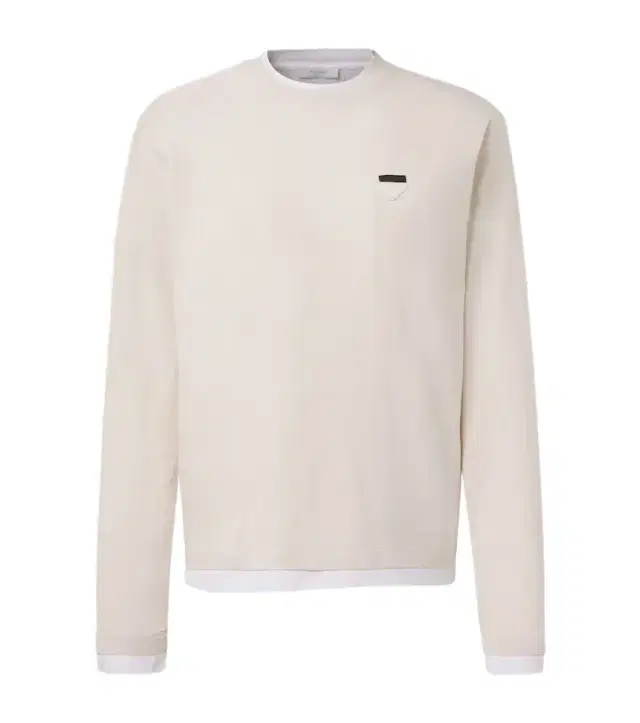 Layered cotton jersey T-shirt
