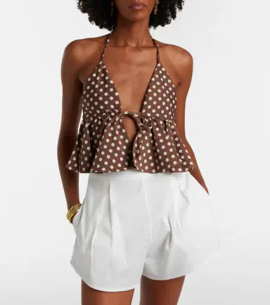 Montce Emma ruffled polka-dot top | Thumbnail 2