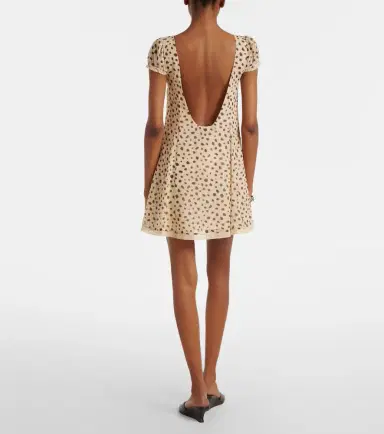 Posse Priscilla animal-print silk minidress | Thumbnail 3
