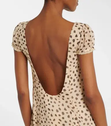 Posse Priscilla animal-print silk minidress | Thumbnail 4