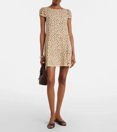 Posse Priscilla animal-print silk minidress | Thumbnail 5