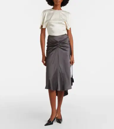 Victoria Beckham Bela midi skirt | Thumbnail 3