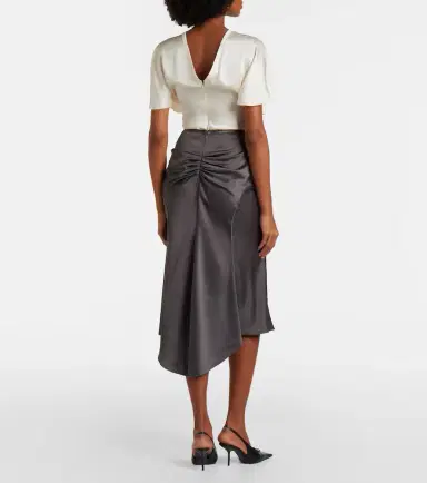 Victoria Beckham Bela midi skirt | Thumbnail 6