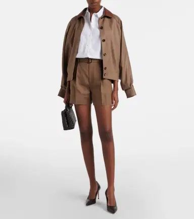 Ralph Lauren Collection Denise belted linen shorts | Thumbnail 5 Ralph Lauren Collection Denise belted linen shorts | Thumbnail 5