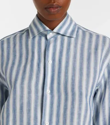 Ralph Lauren Collection Capri striped linen shirt | Thumbnail 3 Ralph Lauren Collection Capri striped linen shirt | Thumbnail 3