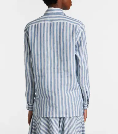 Ralph Lauren Collection Capri striped linen shirt | Thumbnail 6 Ralph Lauren Collection Capri striped linen shirt | Thumbnail 6