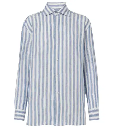 Ralph Lauren Collection Capri striped linen shirt | Thumbnail 1 Ralph Lauren Collection Capri striped linen shirt | Thumbnail 1