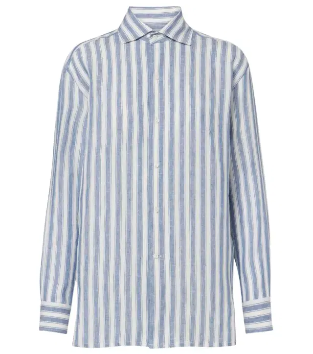 Ralph Lauren Collection Capri striped linen shirt