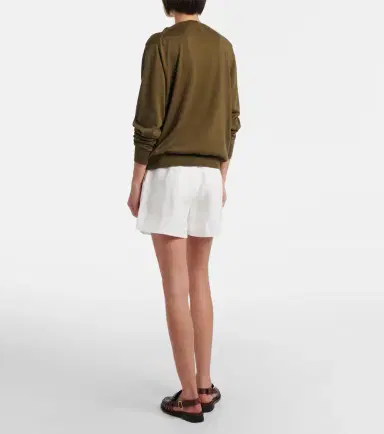 Ralph Lauren Collection Denise belted linen shorts | Thumbnail 2 Ralph Lauren Collection Denise belted linen shorts | Thumbnail 2
