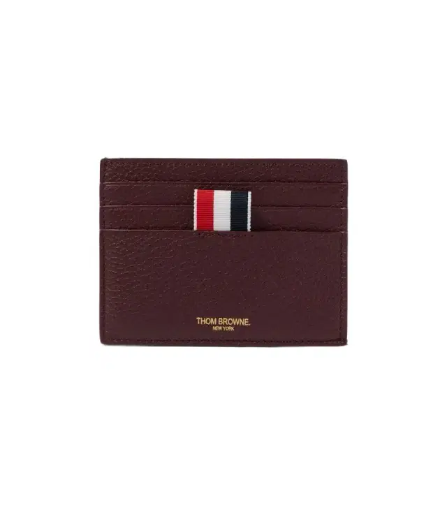 Thom Browne RWB Stripe leather cardholder