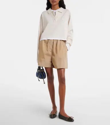 Prada Cotton piqué and jersey polo shirt | Thumbnail 4