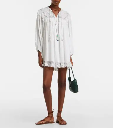 Rixo Inez embroidered cotton minidress | Thumbnail 6 Rixo Inez embroidered cotton minidress | Thumbnail 6