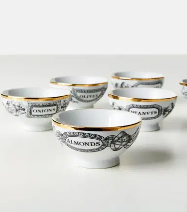 FORNASETTI Set of 6 porcelain bowls | Thumbnail 4