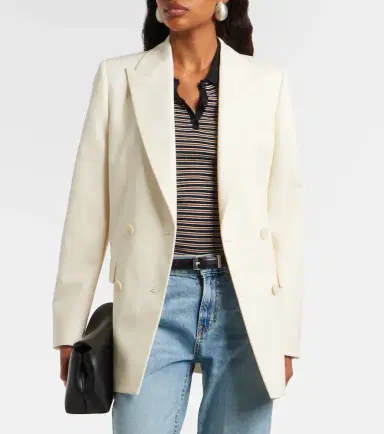 Nili Lotan Weston double-breasted virgin wool blazer | Thumbnail 3