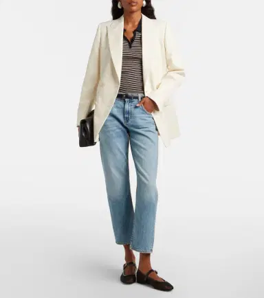 Nili Lotan Weston double-breasted virgin wool blazer | Thumbnail 7