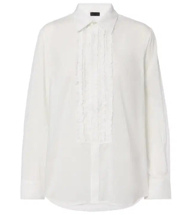 Nili Lotan Nathael ruffled cotton poplin shirt