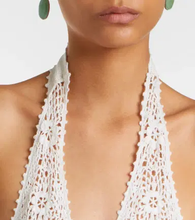 Nili Lotan Eddie crochet halterneck cotton maxi dress | Thumbnail 6