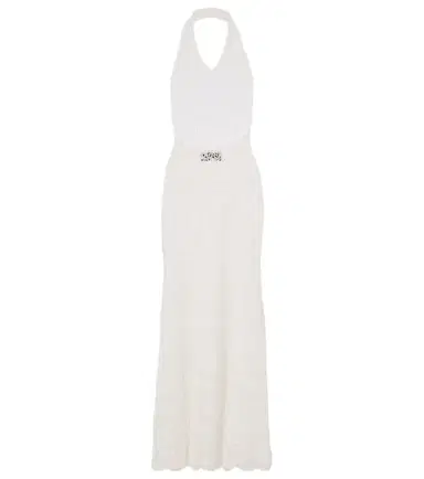 Nili Lotan Eddie crochet halterneck cotton maxi dress | Thumbnail 1