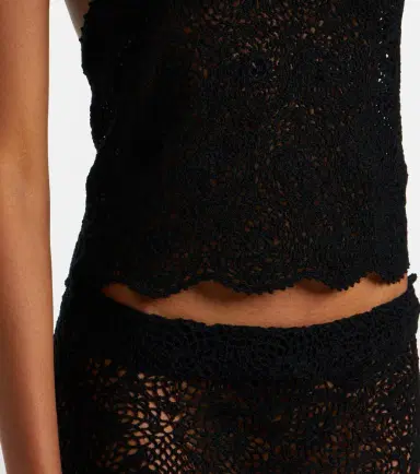 Nili Lotan Ventura crochet halterneck cotton top | Thumbnail 3 Nili Lotan Ventura crochet halterneck cotton top | Thumbnail 3