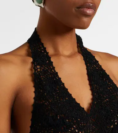 Nili Lotan Ventura crochet halterneck cotton top | Thumbnail 4 Nili Lotan Ventura crochet halterneck cotton top | Thumbnail 4