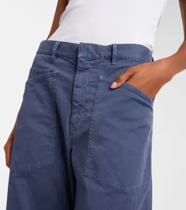 Nili Lotan Shon cotton barrel-leg pants | Thumbnail 2