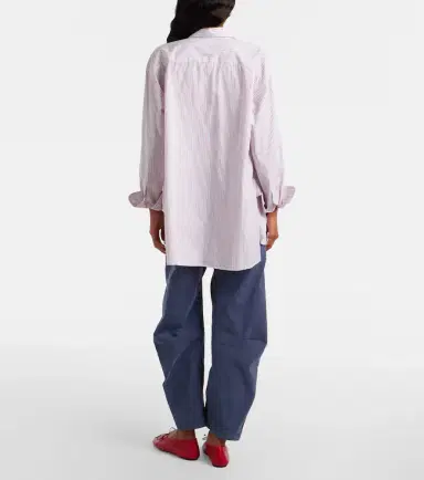 Nili Lotan Shon cotton barrel-leg pants | Thumbnail 4