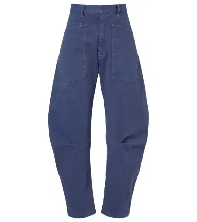 Nili Lotan Shon cotton barrel-leg pants | Thumbnail 1