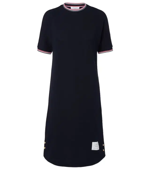 Dolman cotton T-shirt dress