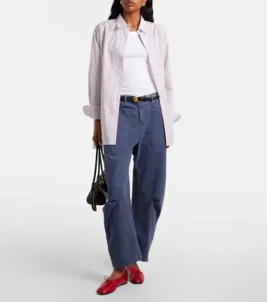 Nili Lotan Yorke striped cotton shirt | Thumbnail 3