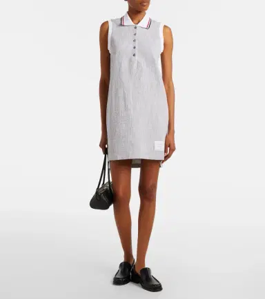 Thom Browne Cotton-blend tweed polo dress | Thumbnail 2