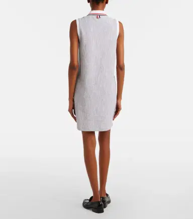 Thom Browne Cotton-blend tweed polo dress | Thumbnail 3