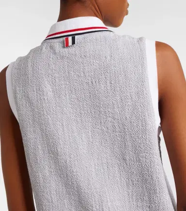 Thom Browne Cotton-blend tweed polo dress | Thumbnail 4