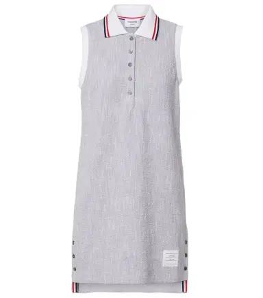 Thom Browne Cotton-blend tweed polo dress | Thumbnail 1