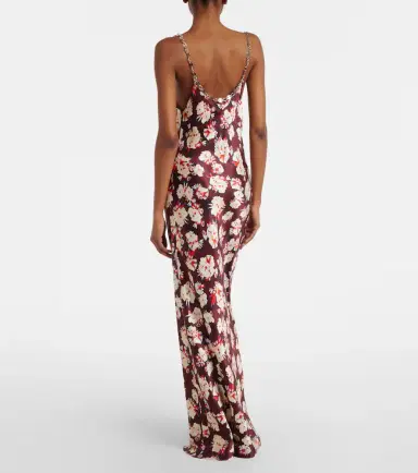 Rabanne Chain-detail floral silk maxi dress | Thumbnail 2 Rabanne Chain-detail floral silk maxi dress | Thumbnail 2